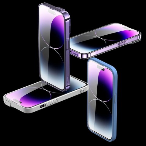 Baseus szkło hartowane do iPhone 14 Pro Max na cały ekran z osłoną na głośnik 0.3mm + ramka montażowa Baseus szkło hartowane do iPhone 14 Pro Max na cały ekran z osłoną na głośnik 0.3mm + ramka montażowa