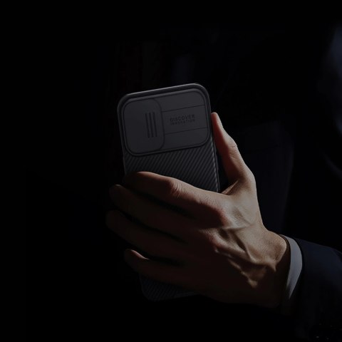 Etui Nillkin CamShield Pro Case na iPhone 16 z osłoną na aparat - czarne Etui Nillkin CamShield Pro Case na iPhone 16 z osłoną na aparat - czarne