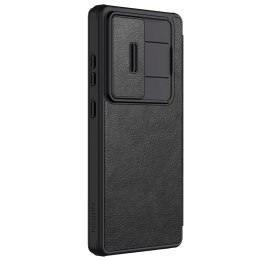 Etui Nillkin Qin Pro na Samsung Galaxy S25 Ultra z klapką i osłoną aparatu - czarne