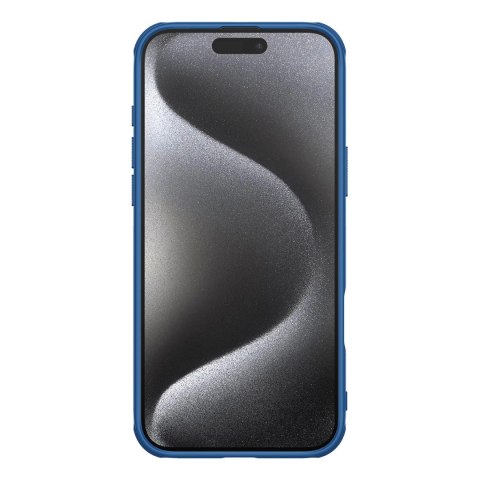 Etui Nillkin Super Frosted Shield Pro Magnetic Case na iPhone 16 Pro - niebieskie Etui Nillkin Super Frosted Shield Pro Magnetic Case na iPhone 16 Pro - niebieskie