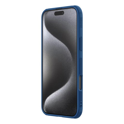 Etui Nillkin Super Frosted Shield Pro Magnetic Case na iPhone 16 Pro - niebieskie Etui Nillkin Super Frosted Shield Pro Magnetic Case na iPhone 16 Pro - niebieskie