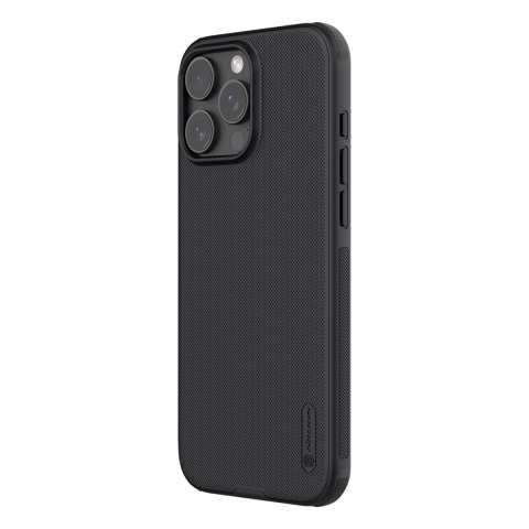 Etui Nillkin Super Frosted Shield Pro na iPhone 16 Pro - czarne Etui Nillkin Super Frosted Shield Pro na iPhone 16 Pro - czarne