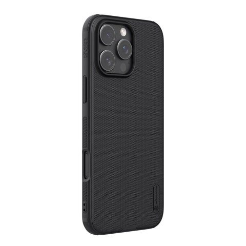 Etui Nillkin Super Frosted Shield Pro na iPhone 16 Pro - czarne Etui Nillkin Super Frosted Shield Pro na iPhone 16 Pro - czarne