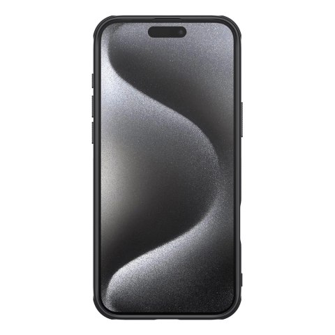 Etui Nillkin Super Frosted Shield Pro na iPhone 16 Pro - czarne Etui Nillkin Super Frosted Shield Pro na iPhone 16 Pro - czarne