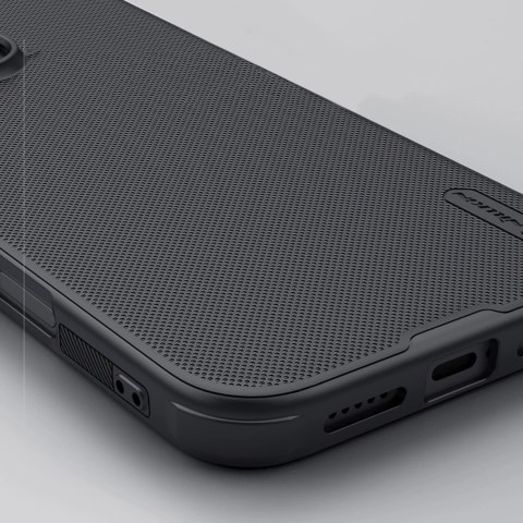 Etui Nillkin Super Frosted Shield Pro na iPhone 16 Pro - czarne Etui Nillkin Super Frosted Shield Pro na iPhone 16 Pro - czarne