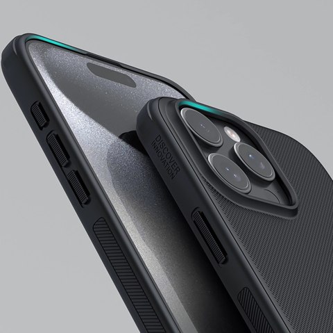 Etui Nillkin Super Frosted Shield Pro na iPhone 16 Pro - czarne Etui Nillkin Super Frosted Shield Pro na iPhone 16 Pro - czarne