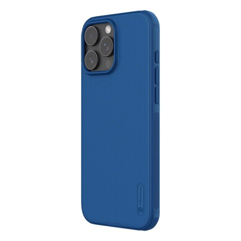Etui Nillkin Super Frosted Shield Pro na iPhone 16 Pro - niebieskie Etui Nillkin Super Frosted Shield Pro na iPhone 16 Pro - niebieskie