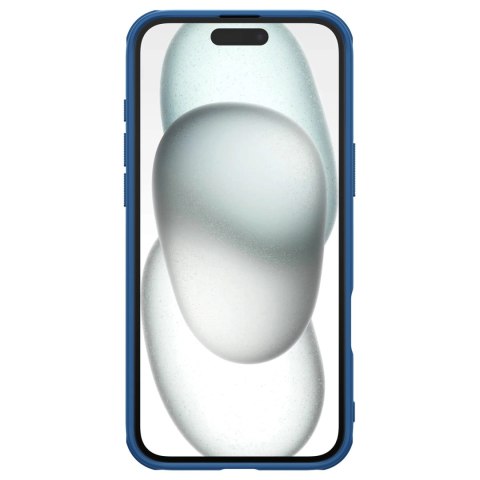 Etui Nillkin Super Frosted Shield Pro na iPhone 16 - niebieskie Etui Nillkin Super Frosted Shield Pro na iPhone 16 - niebieskie