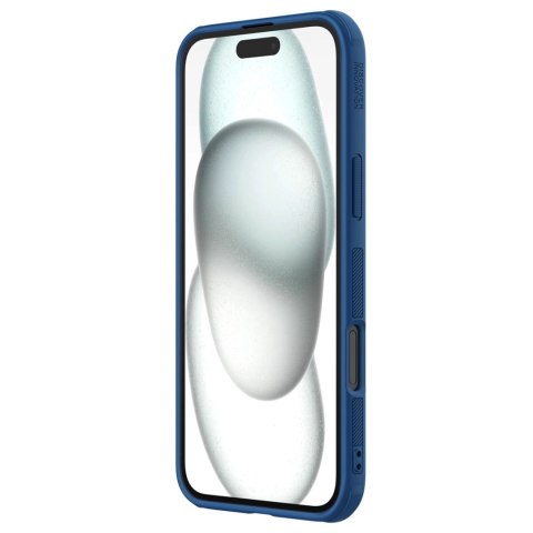 Etui Nillkin Super Frosted Shield Pro na iPhone 16 - niebieskie Etui Nillkin Super Frosted Shield Pro na iPhone 16 - niebieskie