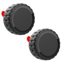 Etui na Apple AirTag zakręcane, wodoodporne, samoprzylepne - czarne - 4 sztuki