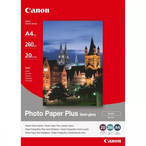 Papier Canon SG-201 półbłyszczący Photo Paper Plus A4 20 arkuszy 1686B021 Papier Canon SG-201 półbłyszczący Photo Paper Plus A4 20 arkuszy 1686B021
