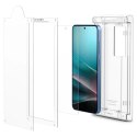 Szkło hybrydowe Spigen ELITE SHIELD EZ FIT na Samsung Galaxy S25 - przezroczyste