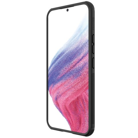 Nillkin Super Frosted Shield Pro etui do Samsung Galaxy A54 5G pancerny pokrowiec + podstawka na telefon czarne Nillkin Super Frosted Shield Pro etui do Samsung Galaxy A54 5G pancerny pokrowiec + podstawka na telefon czarne
