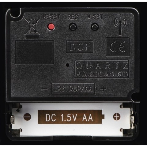 Zegar ścienny DCF PG-300 czarny Zegar ścienny DCF PG-300 czarny