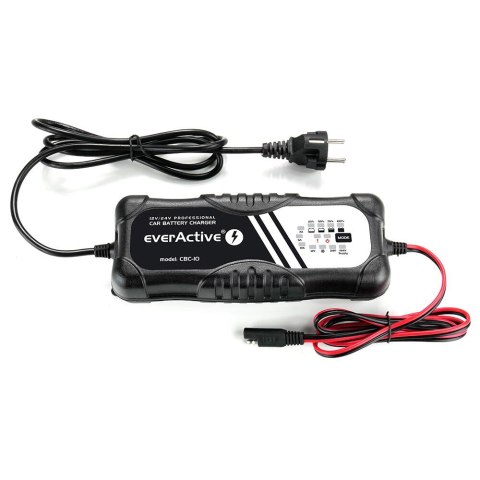 Prostownik samochodowy do akumulatora 12V/24V automatyczny CBC10 Prostownik samochodowy do akumulatora 12V/24V automatyczny CBC10