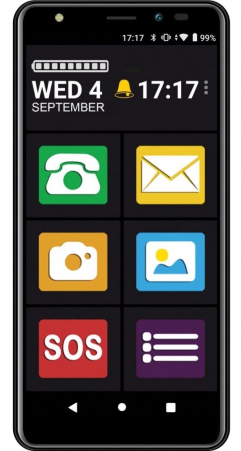 Smartfon MS 554 4G z aplikacją przyjazny ekran Smartfon MS 554 4G z aplikacją przyjazny ekran