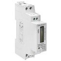Jednofazowy elektroniczny licznik | miernik zużycia energii na szynę DIN | 230V | LCD | 2P | Slim