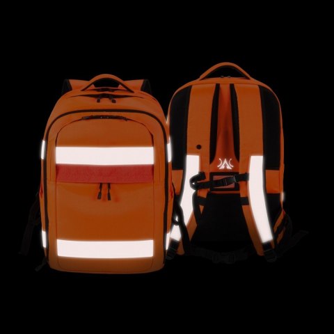 Plecak na laptopa 17.3 cali HI-VIS 32-38l pomarańczowy Plecak na laptopa 17.3 cali HI-VIS 32-38l pomarańczowy