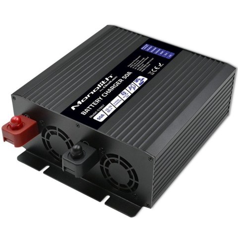 Inteligentna ładowarka do akumulatorów LiFePO4 AGM GEL SLA | 50A | 12V Inteligentna ładowarka do akumulatorów LiFePO4 AGM GEL SLA | 50A | 12V