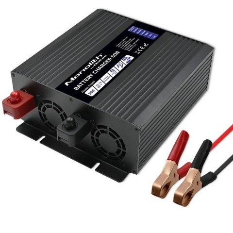 Inteligentna ładowarka do akumulatorów LiFePO4 AGM GEL SLA | 50A | 12V Inteligentna ładowarka do akumulatorów LiFePO4 AGM GEL SLA | 50A | 12V