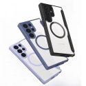 Etui Dux Ducis Skin X Pro na Samsung Galaxy S24 Ultra z MagSafe i klapką - niebieskie