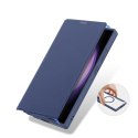 Etui Dux Ducis Skin X Pro na Samsung Galaxy S24 Ultra z MagSafe i klapką - niebieskie
