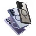 Etui Dux Ducis Skin X Pro na Samsung Galaxy S24 Ultra z MagSafe, klapką i podstawką - czarne