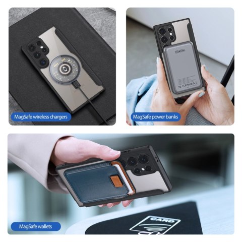 Etui Dux Ducis Skin X Pro na Samsung Galaxy S24 Ultra z MagSafe, klapką i podstawką - czarne Etui Dux Ducis Skin X Pro na Samsung Galaxy S24 Ultra z MagSafe, klapką i podstawką - czarne