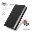 Etui Dux Ducis Skin X Pro na Samsung Galaxy S24 Ultra z MagSafe, klapką i podstawką - czarne
