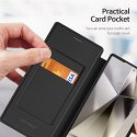 Etui Dux Ducis Skin X Pro na Samsung Galaxy S24 Ultra z MagSafe, klapką i podstawką - czarne