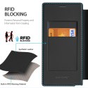 Etui Dux Ducis Skin X Pro na Samsung Galaxy S24 Ultra z MagSafe, klapką i podstawką - czarne