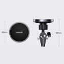 Joyroom samochodowy uchwyt magnetyczny bezprzewodowa indukcyjna ładowarka Qi 15 W (kompatybilna z MagSafe do iPhone) czarny (JR-