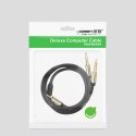 Ugreen kabel przewód audio mini jack 3,5 mm - 2 x jack 6,35mm 2m szary (AV126)