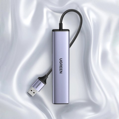 Ugreen wielofunkcyjny adapter HUB USB 3.0 - 3 x USB / Ethernet RJ-45 / USB Typ C PD szary (CM475) Ugreen wielofunkcyjny adapter HUB USB 3.0 - 3 x USB / Ethernet RJ-45 / USB Typ C PD szary (CM475)