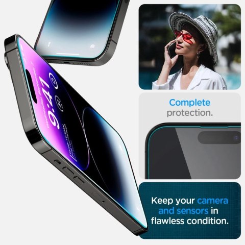 Szkło hartowane Spigen Glas.tR EZ Fit na iPhone 14 Pro Max - 2 szt. Szkło hartowane Spigen Glas.tR EZ Fit na iPhone 14 Pro Max - 2 szt.