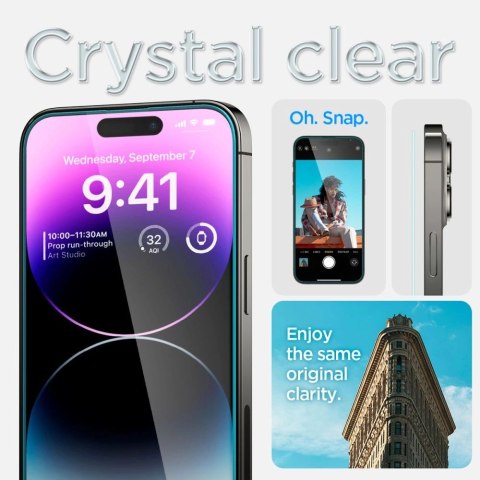 Szkło hartowane Spigen Glas.tR EZ Fit na iPhone 14 Pro Max - 2 szt. Szkło hartowane Spigen Glas.tR EZ Fit na iPhone 14 Pro Max - 2 szt.