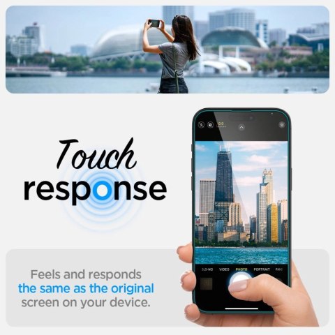 Szkło hartowane Spigen Glas.tR EZ Fit na iPhone 14 Pro Max - 2 szt. Szkło hartowane Spigen Glas.tR EZ Fit na iPhone 14 Pro Max - 2 szt.