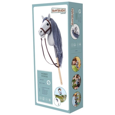 Koń na kiju Hobby Horse HOPPIHORSE A4 szary Koń na kiju Hobby Horse HOPPIHORSE A4 szary