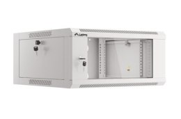 Szafa instalacyjna rack wisząca 19 cali 4U 600 szara drzwi szkalne (złożona)
