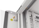 Szafa instalacyjna rack wisząca 19 cali 4U 600 szara drzwi szkalne (złożona)