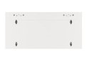 Szafa instalacyjna rack wisząca 19 cali 4U 600 szara drzwi szkalne (złożona)
