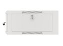 Szafa instalacyjna rack wisząca 19 cali 4U 600 szara drzwi szkalne (złożona)