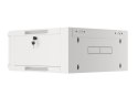 Szafa instalacyjna rack wisząca 19 cali 4U 600 szara drzwi szkalne (złożona)