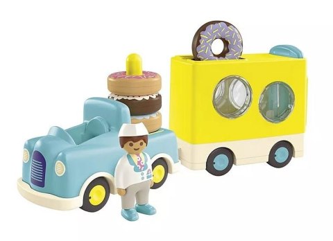 Zestaw z figurkami Junior 71702 Szalony Donut Truck z funkcją układania i sortowania Zestaw z figurkami Junior 71702 Szalony Donut Truck z funkcją układania i sortowania