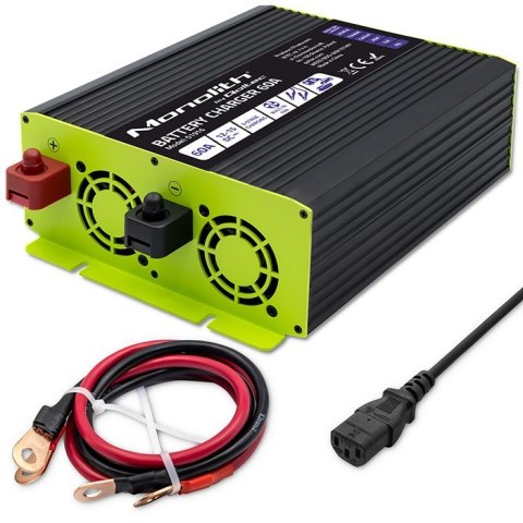 Inteligentna ładowarka do akumulatorów LiFePO4 AGM GEL SLA | 60A | 12V Inteligentna ładowarka do akumulatorów LiFePO4 AGM GEL SLA | 60A | 12V
