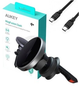 Ładowarka samochodowa bezprzewodowa HD-MC13 Qi2 15W 3A + kabel USB-C