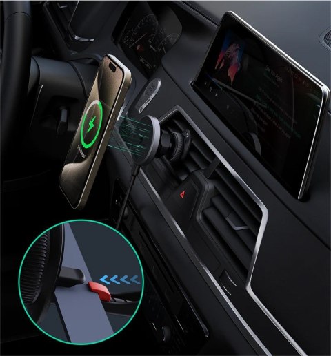 Ładowarka samochodowa bezprzewodowa HD-MC13 Qi2 15W 3A + kabel USB-C Ładowarka samochodowa bezprzewodowa HD-MC13 Qi2 15W 3A + kabel USB-C