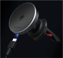 Ładowarka samochodowa bezprzewodowa HD-MC13 Qi2 15W 3A + kabel USB-C