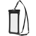 Torba Spigen Aqua Shield A621 wodoodporna biodrowa + etui unoszące się na wodzie - czarne