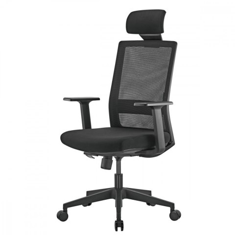 Fotel biurowy premium ergonomiczny ER-425 z wysokim oparciem, max 150 kg, regulowany Fotel biurowy premium ergonomiczny ER-425 z wysokim oparciem, max 150 kg, regulowany
